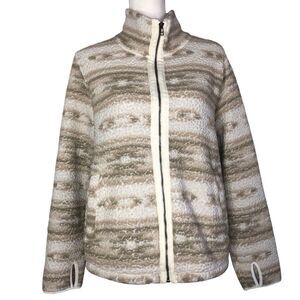 Old Navy Women's Cozy Sherpa Fleece Aztec Print Zip-Front Jacket